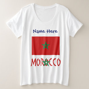 Maroc et drapeau marocain avec votre nom