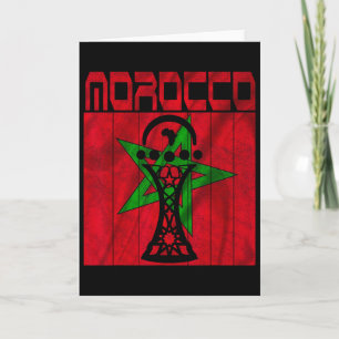 Maroc Vintage, J'aime Maroc Carte Maroc Football
