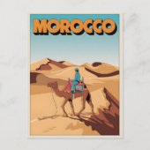 Maroc voyage carte postale désert dromadaire voyag (Devant)