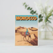 Maroc voyage carte postale désert dromadaire voyag (Debout devant)