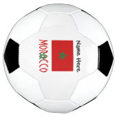Marocain et drapeau marocain avec votre nom Footba (Tourné)