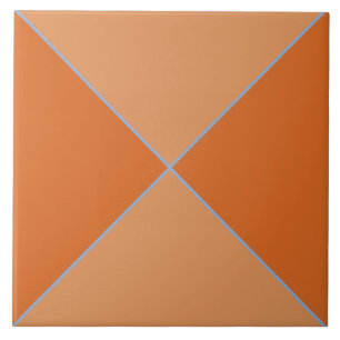 Marocain orange bleu et carreaux de diamant en ter