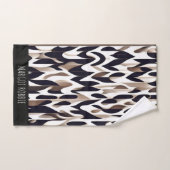 Marocco Triangle Géométrique Brown Motif (Serviette à main)