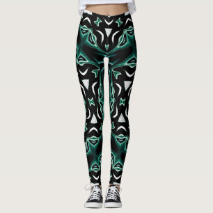 Marokkaans afrikaans etnisch donker patroon kaleid leggings
