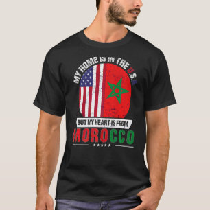 Marokkaans Amerikaans patriothart komt uit Marokko T-shirt