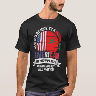 Marokkaans Amerikaanse We Kennen Plaatsen Waar Lan T-shirt