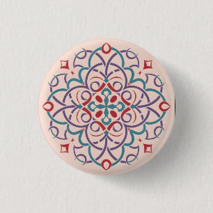 Marokkaans Andalusisch mozaïek Ronde Button 3,2 Cm