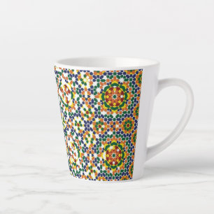 Marokkaans geometrisch patroon latte mok