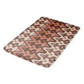 Marokkaans Ikat Damask, Brown, Taupe & Rust Badmat (Gekanteld)