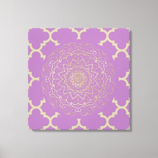 Marokkaans Mandala - Wrapped Canvas (Voorkant)