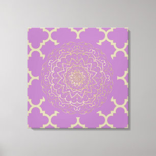 Marokkaans Mandala - Wrapped Canvas Afdruk