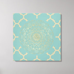 Marokkaans Mandala - Wrapped Canvas Afdruk