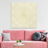 Marokkaans Mandala - Wrapped Canvas Afdruk (Insitu (Woonkamer))