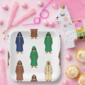 Marokkaans motief papieren bordje (Feest)