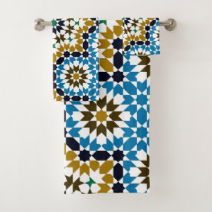 Marokkaans Mozaïek Traditioneel Geometrisch Boho P Bad Handdoek