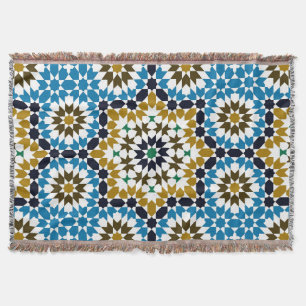 Marokkaans Mozaïek Traditioneel Geometrisch Boho P Deken