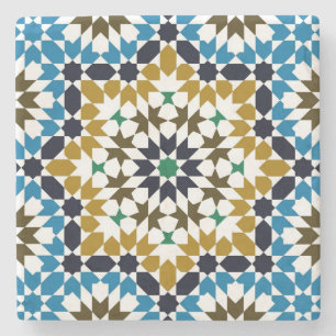 Marokkaans Mozaïek Traditioneel Geometrisch Boho P Stenen Onderzetter