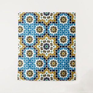 Marokkaans Mozaïek Traditioneel Geometrisch Boho P Wandkleed