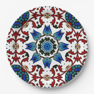 , Marokkaans, mozaïek, Turks, Papieren Bordje