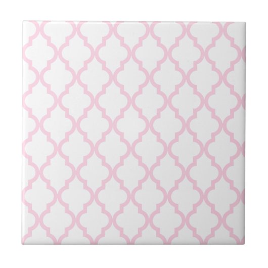 Marokkaans patroon: Baby Roze Tegeltje (Voorkant)