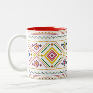 Marokkaans Patroon Mok | Boho Tribale Geometrisch