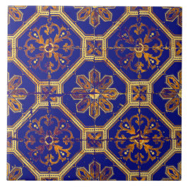 Marokkaans Patroon Paars en Oranje Tegeltje