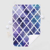 Marokkaans patroon: Paars Golfhanddoek (Insitu)