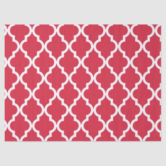 Marokkaans patroon: Rood Tissuepapier (Voorkant)