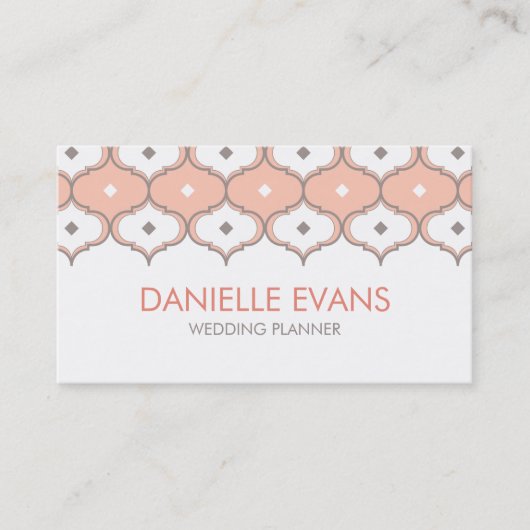 Marokkaans patroon visitekaartje (Voorkant)