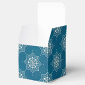 Marokkaans Portugees blauw Azulejos Tile Pattern Bedankdoosjes (Geopend)