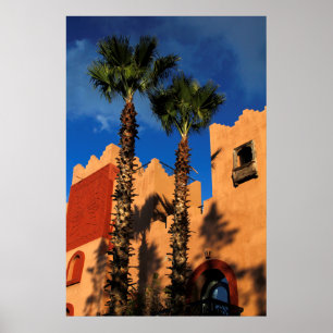 Marokkaans resort exterieur poster