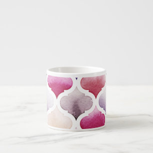 Marokkaans tapijt: Waterverf Tanger Pattern. Espresso Kop