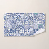Marokkaans tegelpastelblauw bad handdoek (Handdoek)
