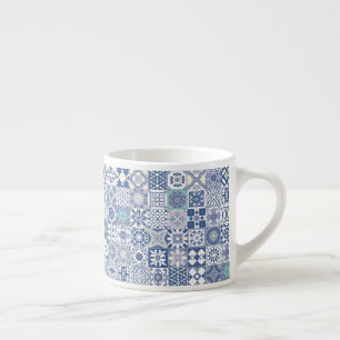 Marokkaans tegelpastelblauw espresso kop