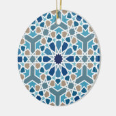 Marokkaans tegelpatroon keramisch ornament (Links)