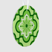 Marokkaans tegelpatroon - Lime Green Ornament (voorkant)