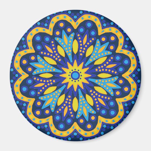 Marokkaans Tile Magnet Magneet (Voorkant)