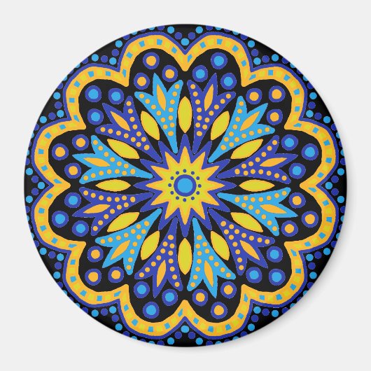 Marokkaans Tile Magnet Magneet (Voorkant)