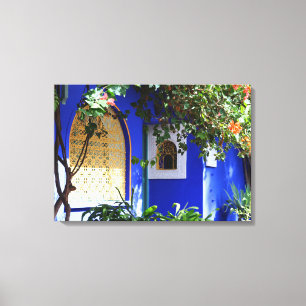 Marokkaans venster canvas afdruk