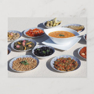 Marokkaans voedsel - Marokkaanse tagine Briefkaart