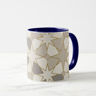 Marokkaans Zellige Geometrisch Patroon Beker Mok