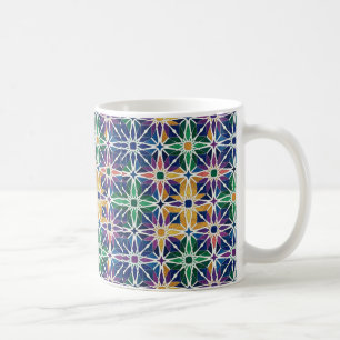 Marokkaans Zellige Geometrisch Tegelpatroon Koffiemok