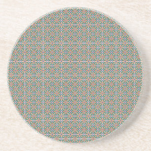 Marokkaans Zellige Patroon Geometrische Onderzette Zandsteen Onderzetter