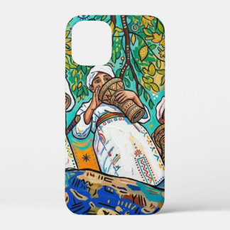 Marokkaanse Ahwash Amazigh Folk Art Print iPhone 12 Mini Hoesje