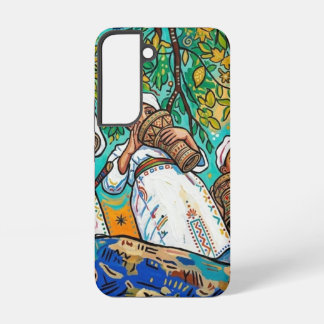 Marokkaanse Ahwash Amazigh Folk Art Print Samsung Galaxy Hoesje