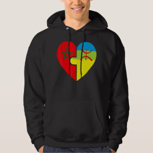 Marokkaanse Amazigh wortels bijpassende vlag trots Hoodie