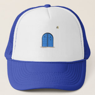 Marokkaanse Blauwe Deur – Artistiek Geborduurde Ca Trucker Pet