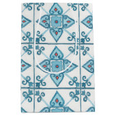 Marokkaanse blauwe Tegel Motif Medium Cadeauzakje (Voorkant)