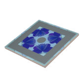 marokkaanse bloemige keramische tegel tegeltje (Zijkant)