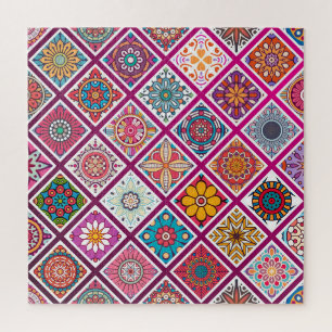 Marokkaanse Boheemse Mandala Tegels Legpuzzel